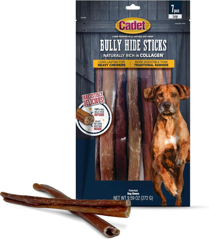 Cadet Bully Hide Sticks for Large Dogs - All-Natural Beef Pizzle, High Protein, Low Fat, Long-Lasting, Grain & Rawhide-Free Dog Chews for Aggressive Chewers, Large (8 Count) - Image 12