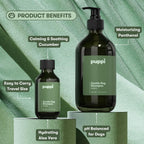 Hypoallergenic sensitive skin dog shampoo with aloe vera and cucumber extract travel size