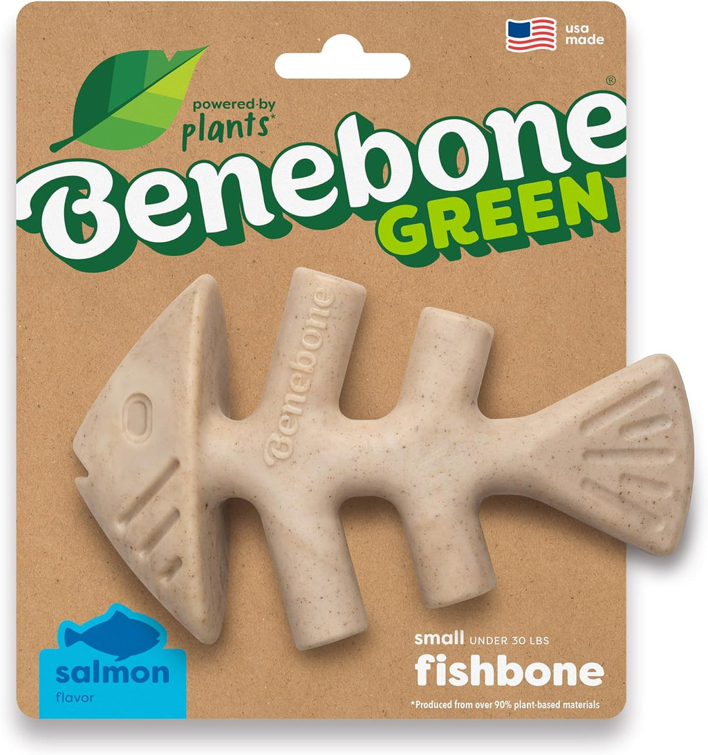 Dog Bones for Modest Chewers: Benebone Green Plant-Based Real Bacon Wishbone Dog Chew Toy for Medium Dogs, Made in USA - Image 12