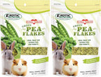 Exotic Nutrition Green Pea Flakes (1 lb.) - Healthy Natural Dried Vegetable Treat - for Rabbits, Guinea Pigs, Hamsters, Chinchillas & Other Small Pets - Image 11