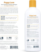 SynergyLabs pet shampoo bottle back view with barcode and details