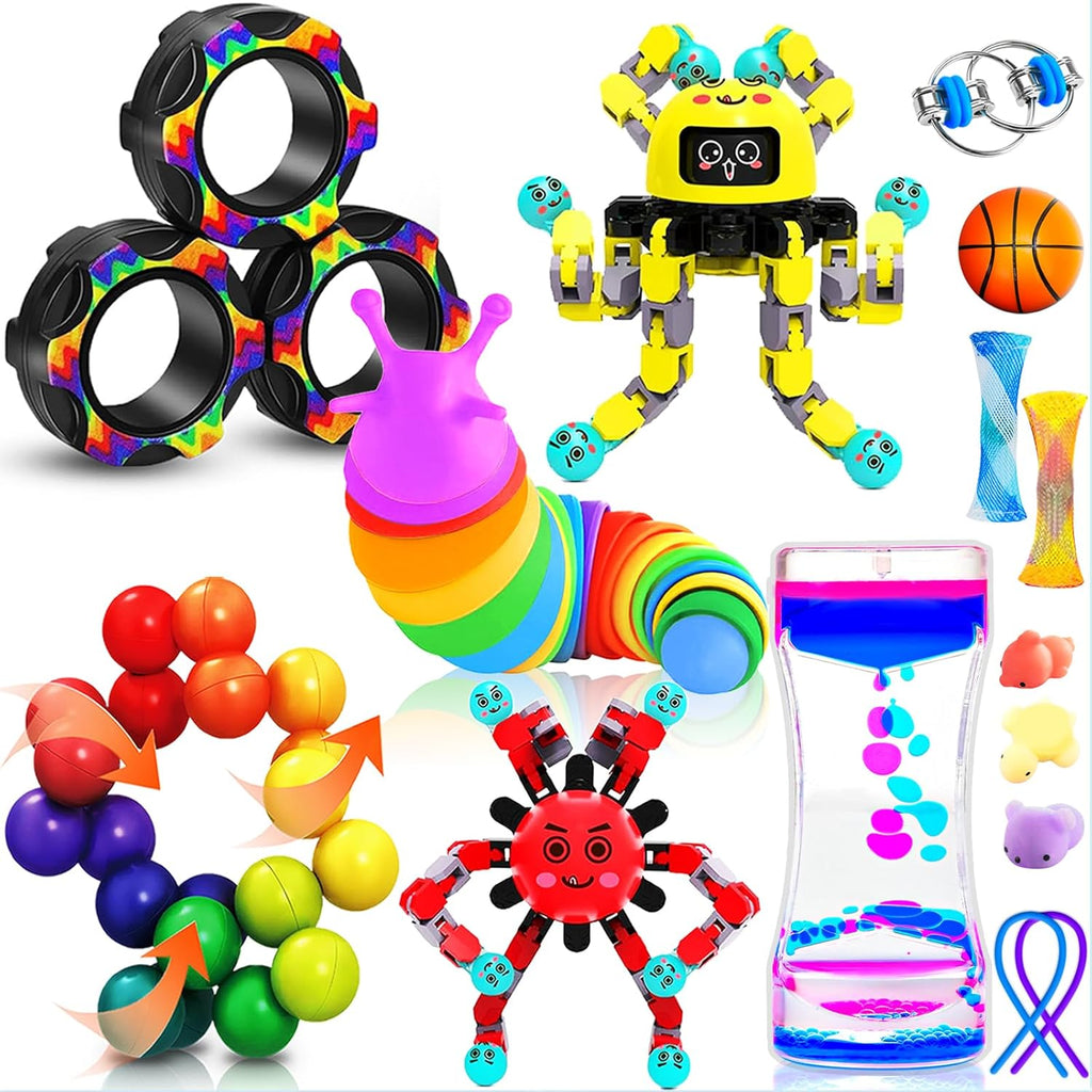 Dr.Kbder 15 piece sensory fidget toy set front view for stress relief
