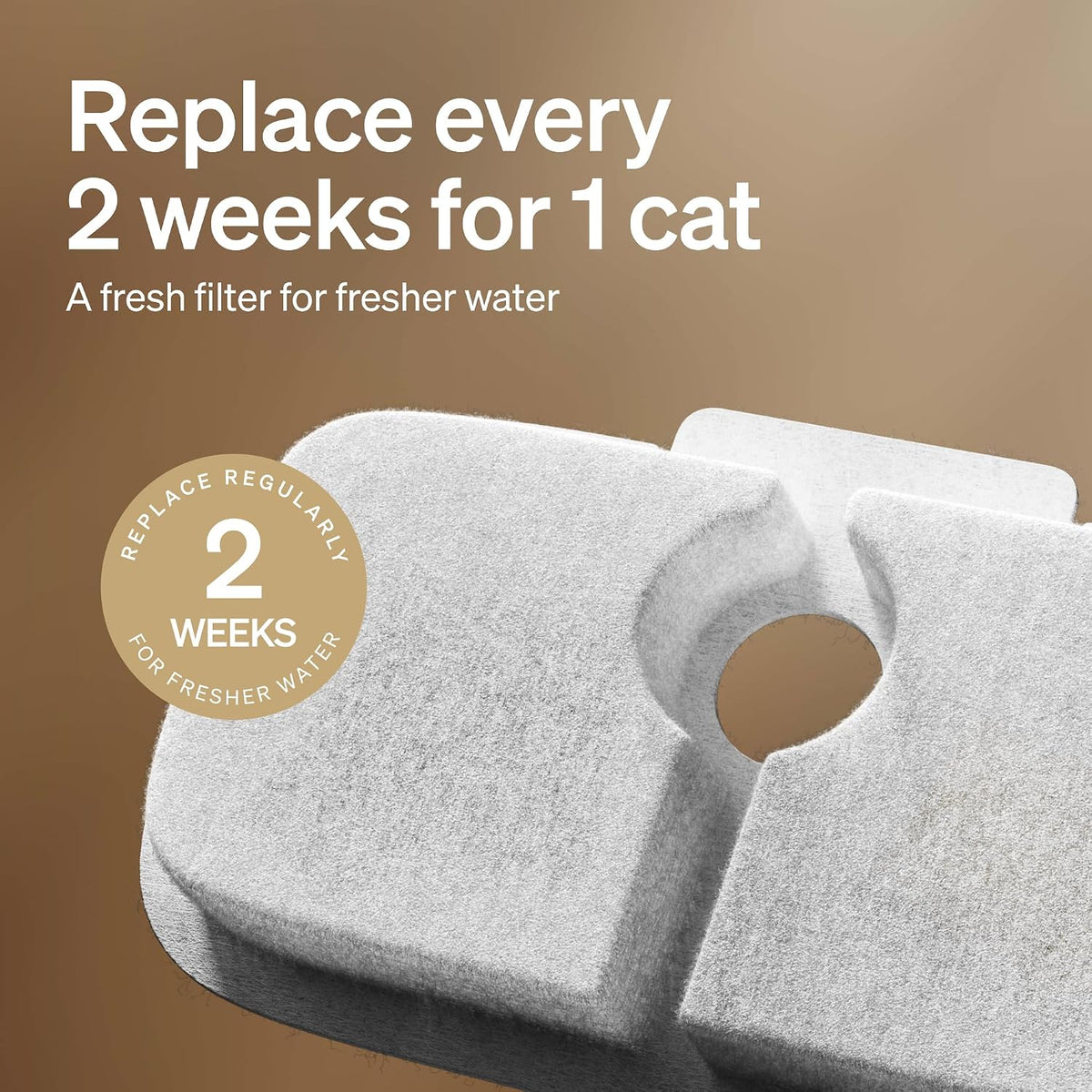 Compatible pet water fountain filter pack