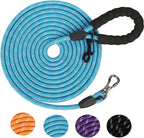 Long Dog Leash for Dog Training 16/20FT/30FT/50FT/100FT, Reflective Leash with Lockable Hook, Heavy Duty Dogs Lead Tie Out Rope for Large Medium Small Dogs Outside Walking, Playing, Camping, or Yard - Image 11