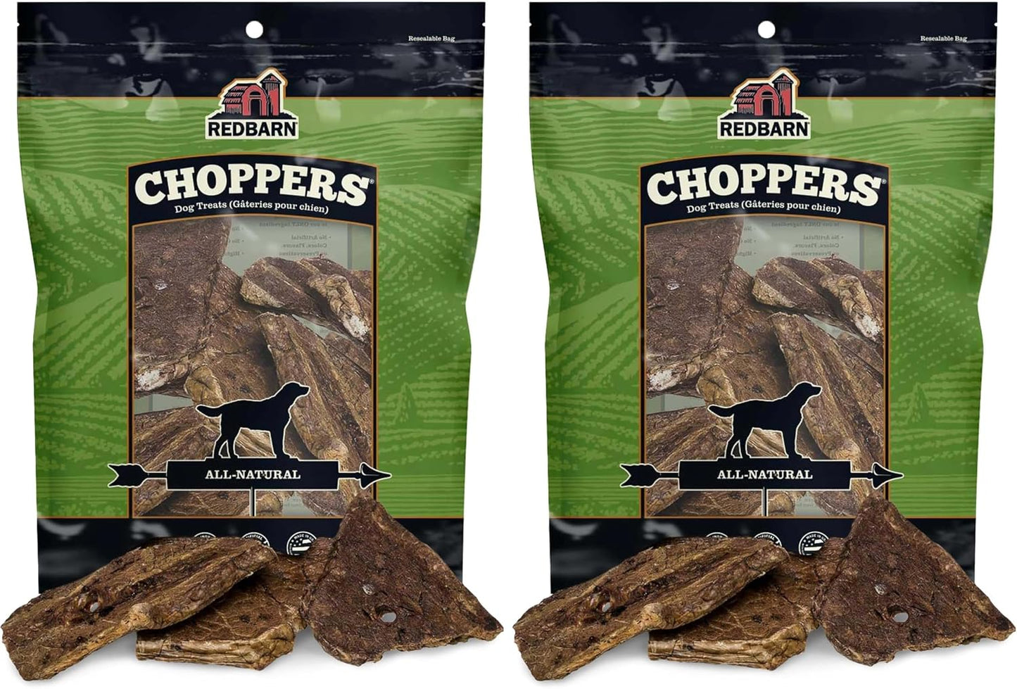 Premium grain-free beef lung dog chew product shot