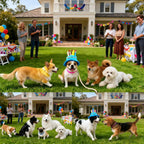 RyanDesign pet birthday hat with sound generator features