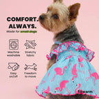 Fitwarm breathable summer clothes for small dogs girl side profile