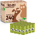 Pet N Pet plant based dog poop bags 240 counts box front view
