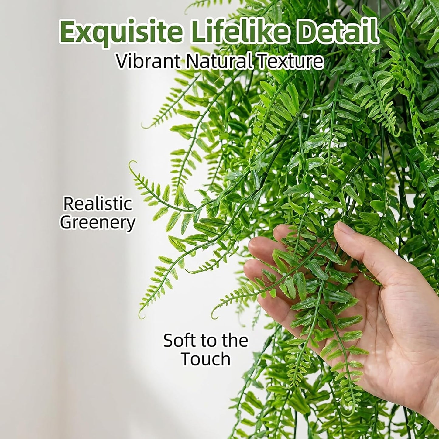 Rainflow 31.5 inch fake fern for hermit crab terrarium enclosure