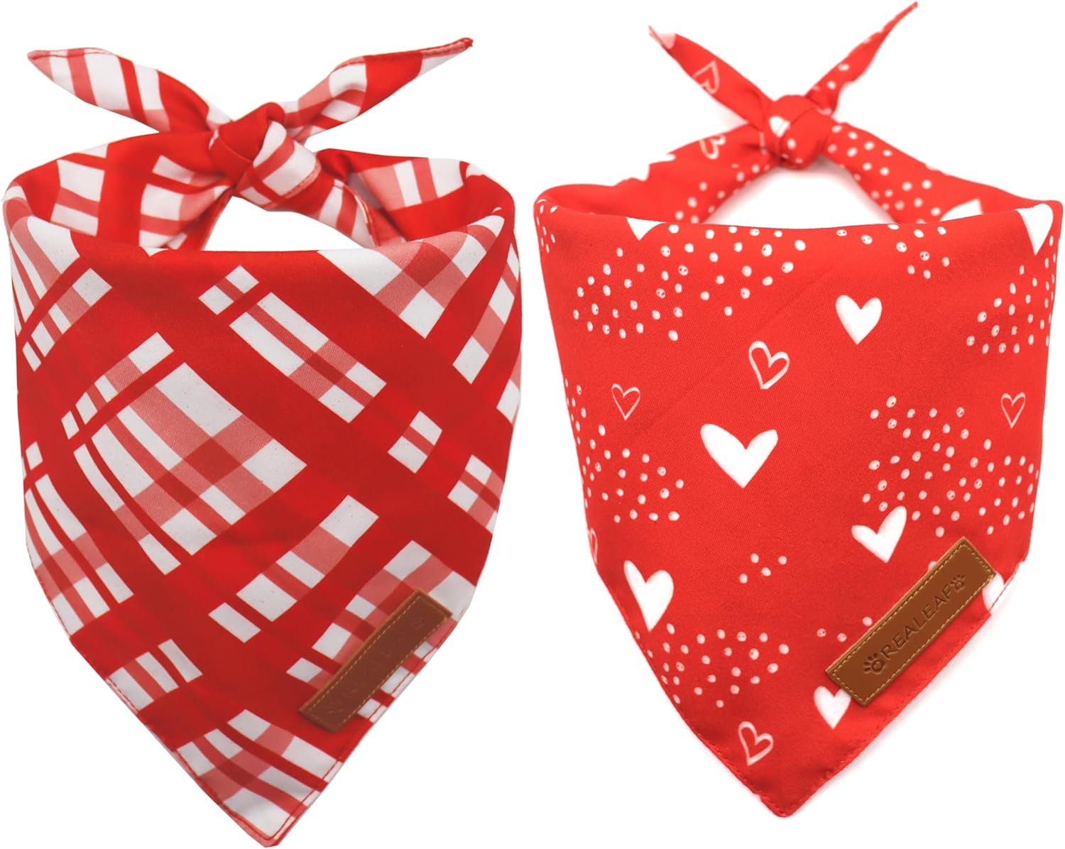 Realeaf 4th of July Dog Bandanas 2 Pack, Reversible American Flag Pet Scarf for Boy and Girl, Premium Durable Fabric, Patriotic Bandana for Medium and Large Dogs (Large) - Image 11