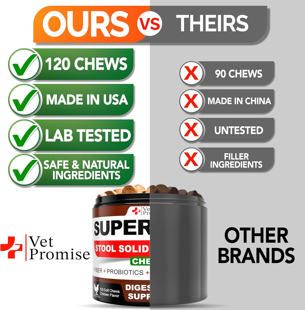 Vet Promise dog stool softener supplement jar