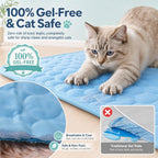 Authentic imported pet sleeping pad being folded easily for travel convenience