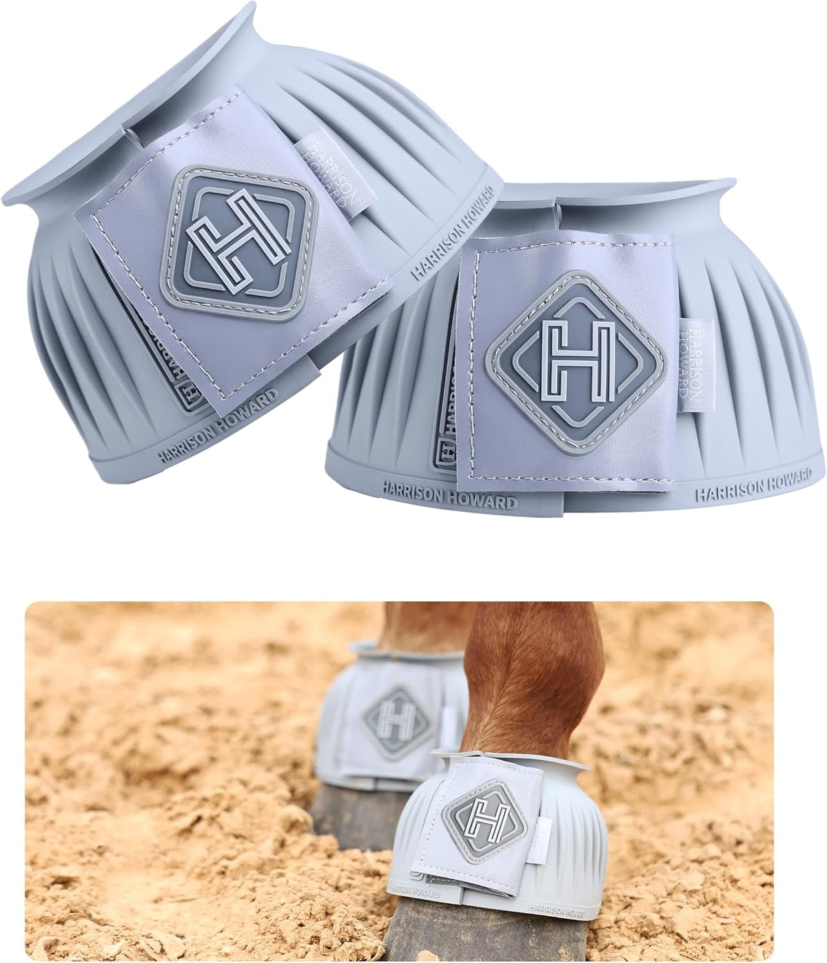 Premium imported USA horse hoof protection bell boots pack of two