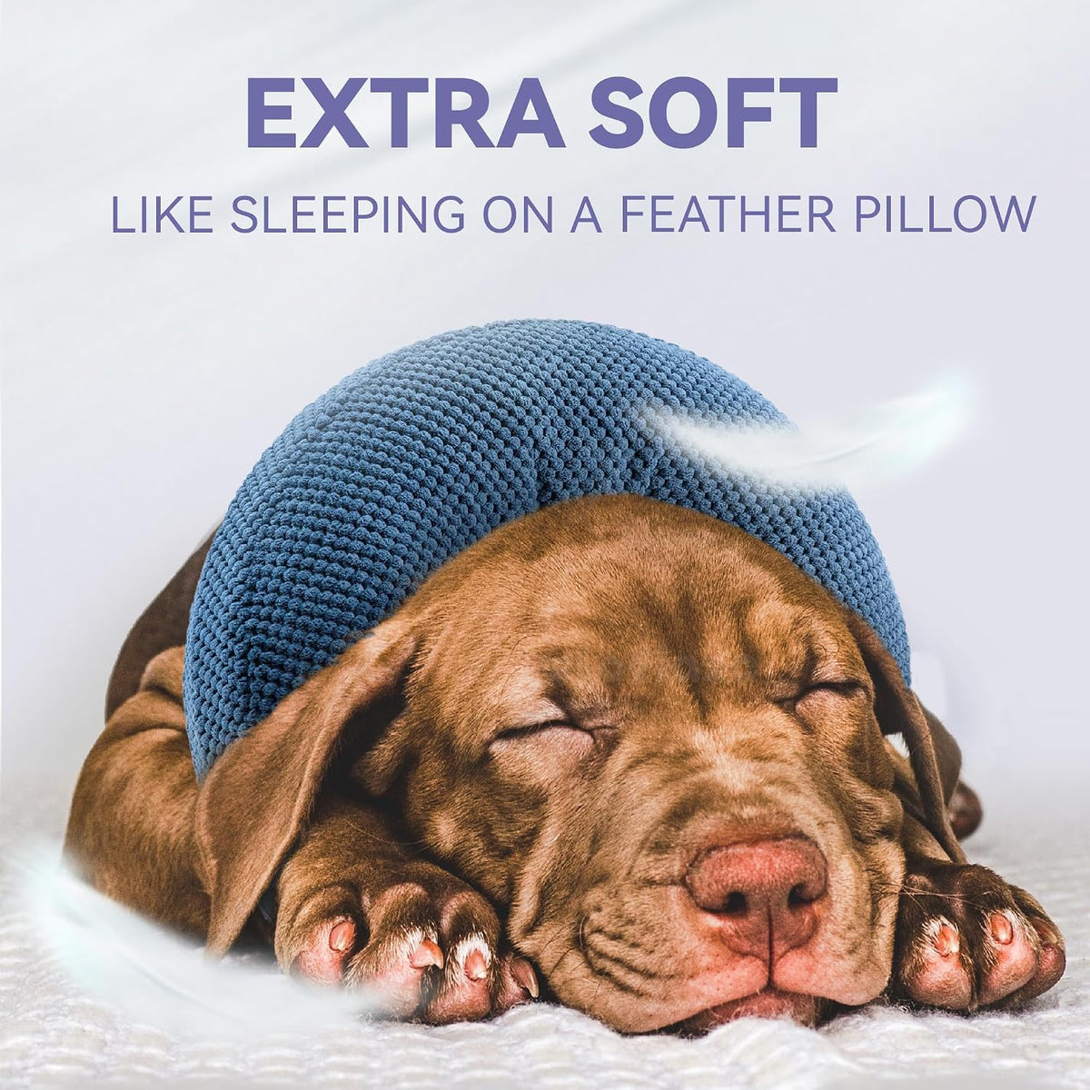 Loflaze soft pet neck pillow cone with washable 3D fabric texture