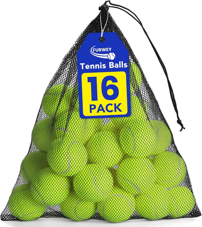 FURWEY Tennis Balls for Dogs 16 Pack,2.5 inches,Durable and Non-Toxic Dog Toys Balls with Mesh Bag,Colorful Fetch Toys Balls for pet Dog (Non Squeaky) - Image 10