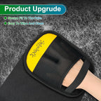Two piece reusable electrostatic pet hair remover mitt set for cleaning sofa