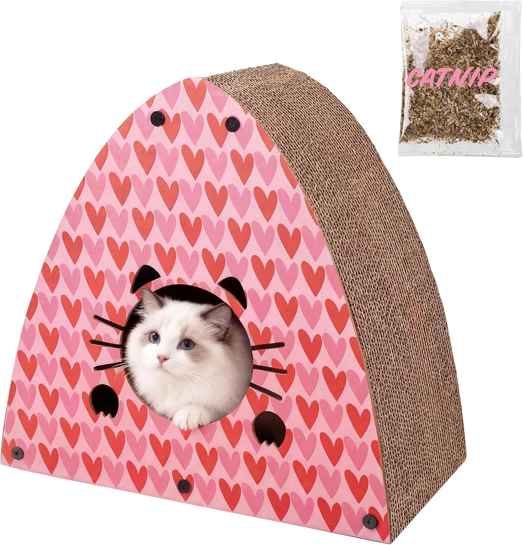 The Licker Store Koko floor mount cat condo scratcher alternative angle setup