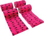 SyrFlex Cohesive Bandage 4" HOT Pink Star 4pk - Image 11