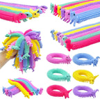 Jgalnim 30 PCS Stretchy Fidget Worm Toys front view