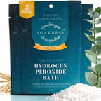 Soakness hydrogen peroxide Epsom salt bath soak front view package