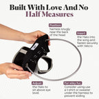 Muffin's Halo Black Size 7 lightweight bumper halo ring detail