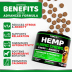 Yuma's dog anxiety relief chews label details