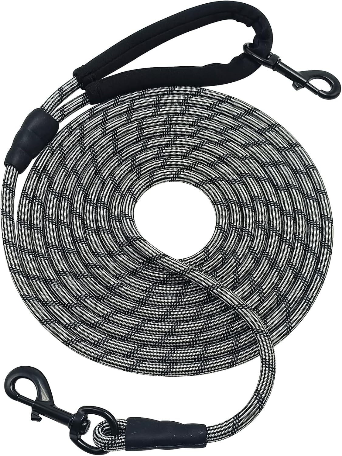 BTINESFUL Long Dog Leash, 10/15/20/30/50FT Dog Training Leash with Soft Handle, Reflective Heavy Duty Rope Dog Lead for Medium Large Dogs Outside Play, Camping (3/8" x 10ft, Blue) - Image 10