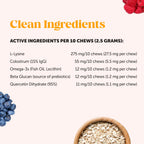 Benefits infographic for Pet Honesty cat immune support supplement