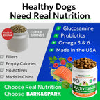 BARK&SPARK USA premium dog health chews label showing ingredients