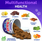 Side view of Vet Promise 26-in-1 pet vitamin bottle