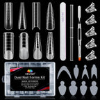 Ebanku poly gel dual nail form kit front view packaging