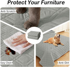 Hyha waterproof pet mat protecting a car seat from liquid spills