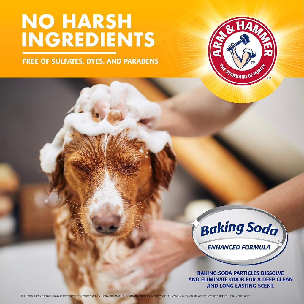 Arm and Hammer pet care sulfate free soothing shampoo back label ingredients