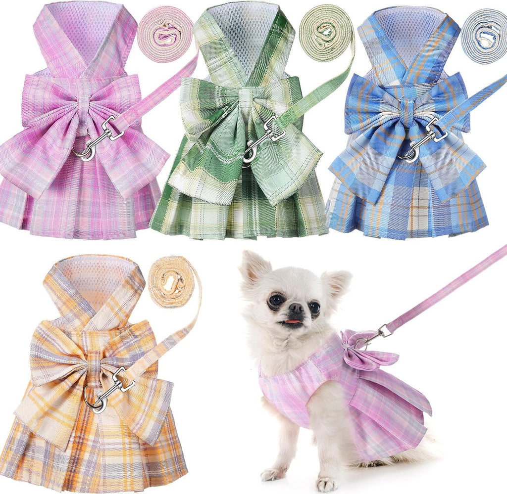 Comfortable summer clothes for small dogs and female puppies close up view.