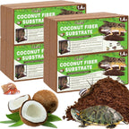 Halatool 1.4LB Coconut Fiber Substrate for Reptile Bedding, Natural Compressed Coconut Husk Substrate for Snake Tarantula Enclosure Tortoises Habitat Spider Leopard Gecko Tank - Image 11
