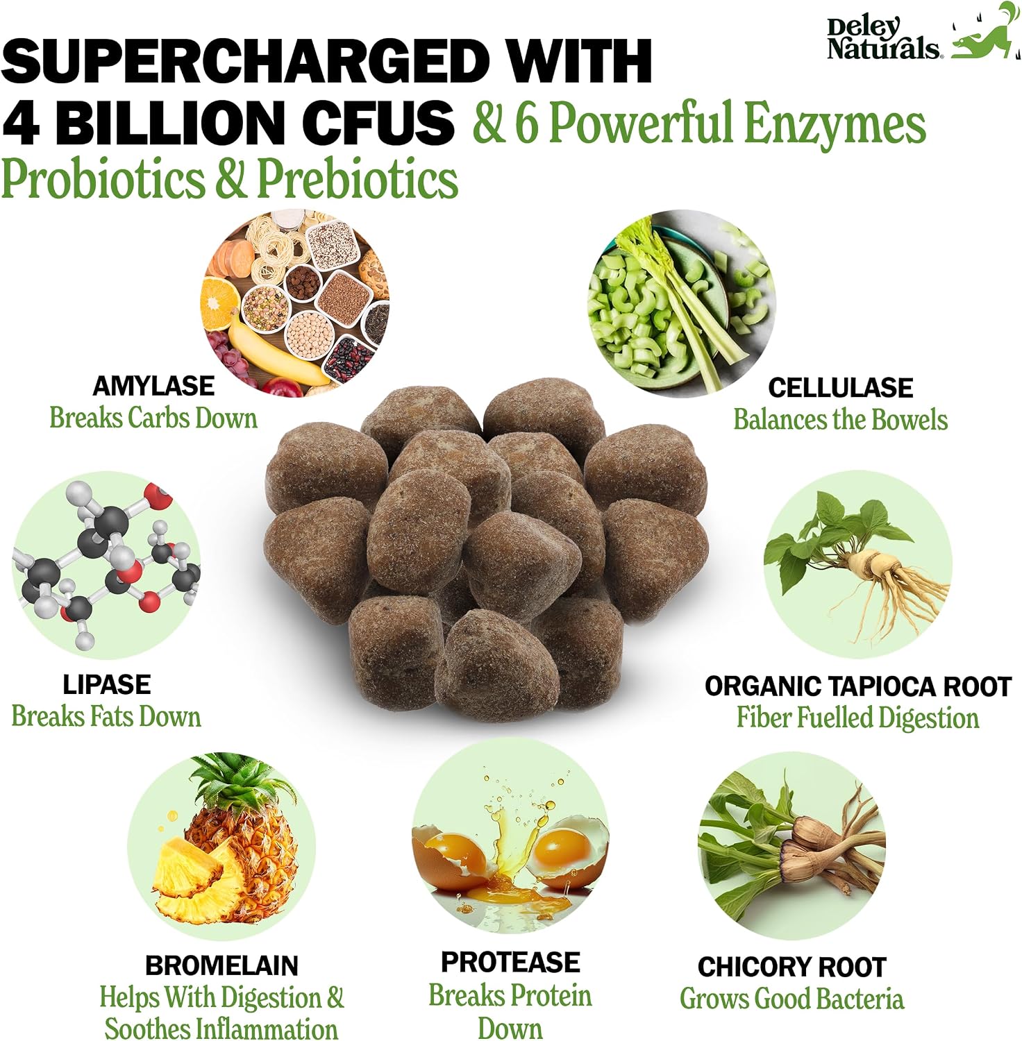 Deley Naturals 120 chicken soft chews supplement bottle