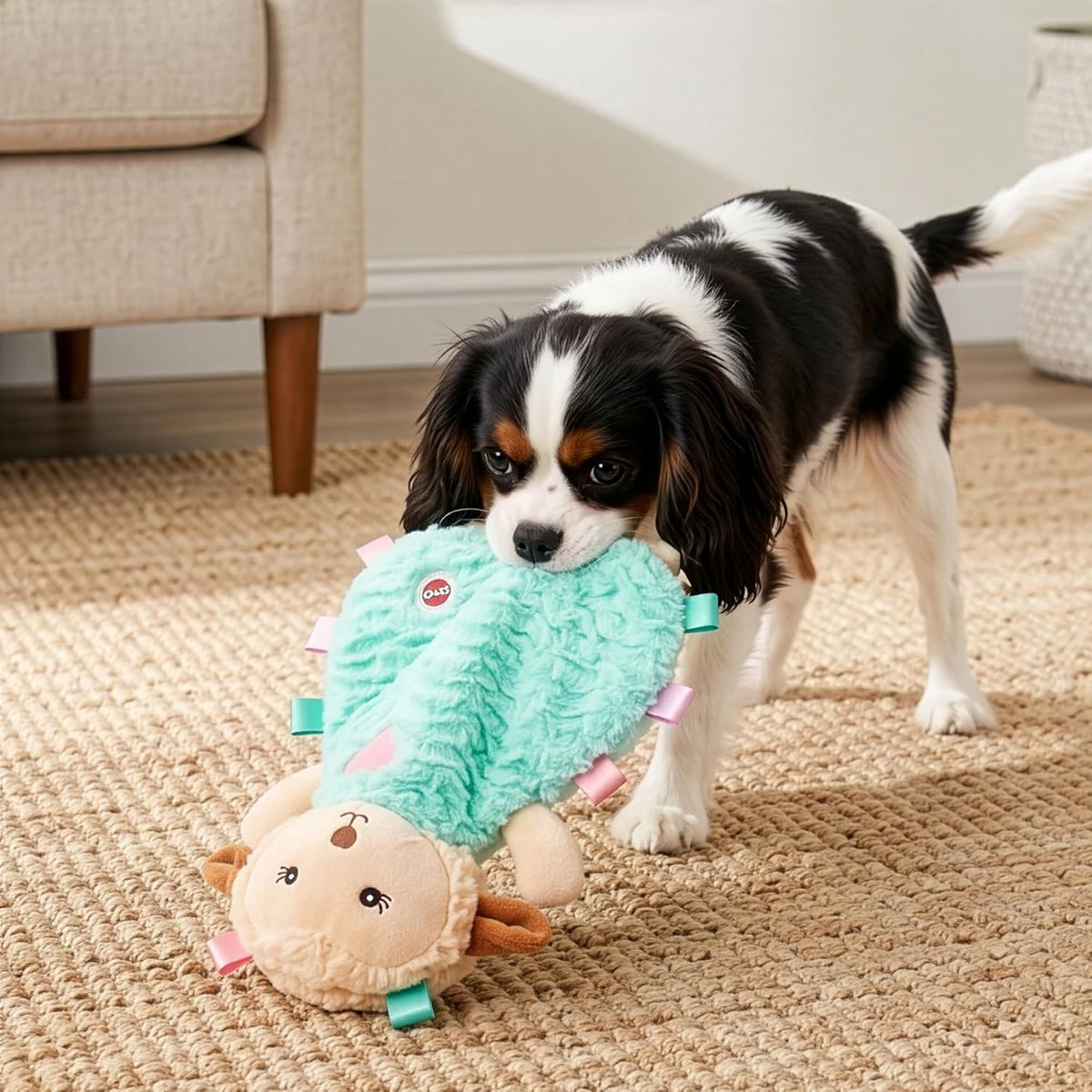 SPOT Soothers Tabbie Lambie Dog Toy - 8in Mini Stuffing-Free Calming Plush with Lavender Scent & Squeaker for Toy Breeds & Puppies, Anxiety Relief - 1 of 3 Assorted Colors, Sent at Random - Image 9