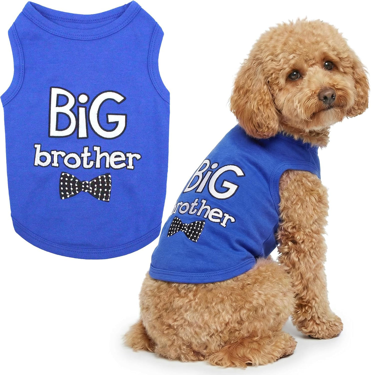 Parisian Pet Dog Shirt - 100% Cotton Shirts for Medium Dogs - Pink Sleeveless Puppy Clothes - Lightweight and Breathable Dog Apparel - Girl Big Sister Dogs Clothes - Stretchy Pet T Shirts - Image 15