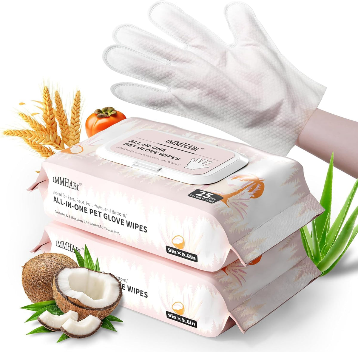 IMMHABI 400 Count Dog Wipes, Unscented Plant-Based Hypoallergenic Pet Wipes for Paws, Butt, and Anal Gland Care, Cleansing & Deodorizing for Puppies and Cats - Image 10