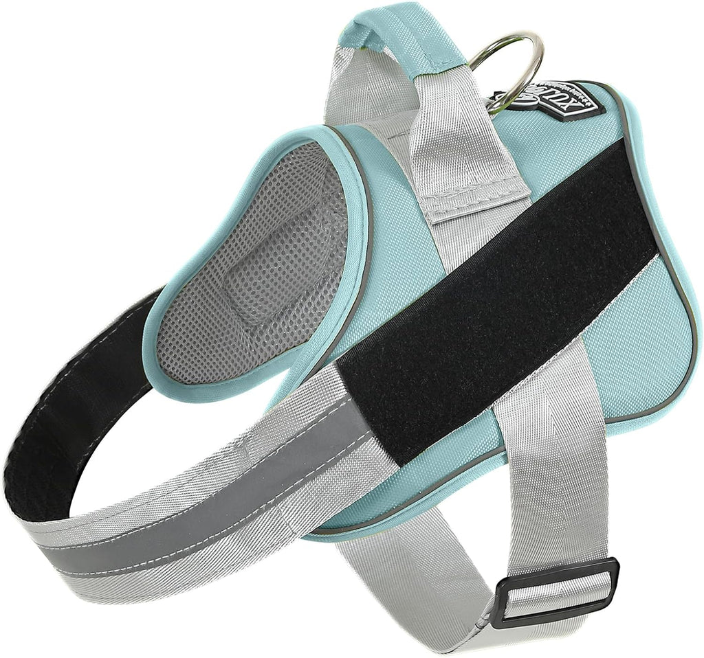 Dog Harness, No-Pull Reflective Dog Vest, Breathable Adjustable Pet Harness with Handle for Outdoor Walking - No More Pulling, Tugging or Choking (Blue, S) - Image 14