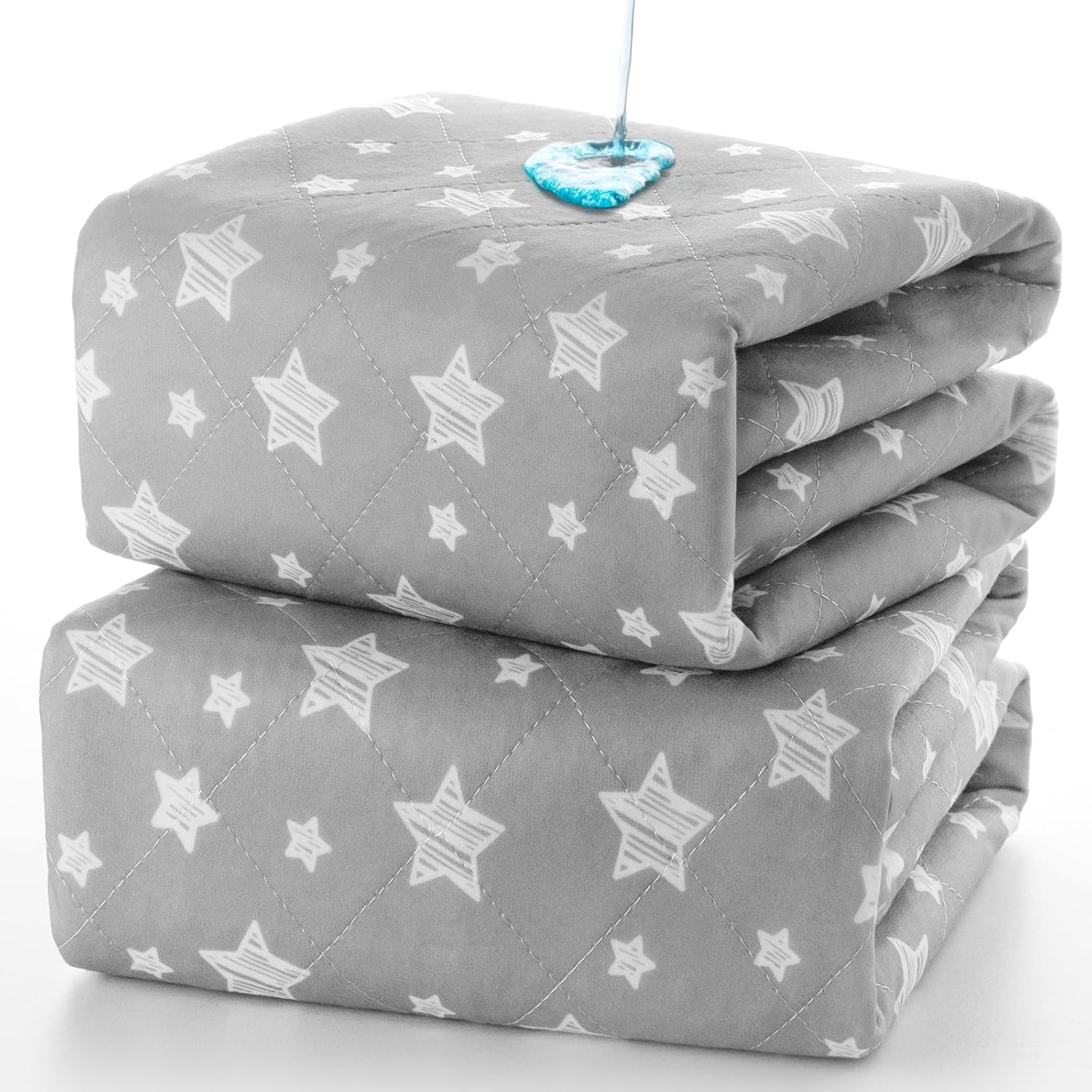 Moonsea waterproof bed pads 34x36 front view packaging