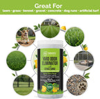 Citrus Surge outdoor dog poop and urine smell neutralizer applied to a gravel kennel run.