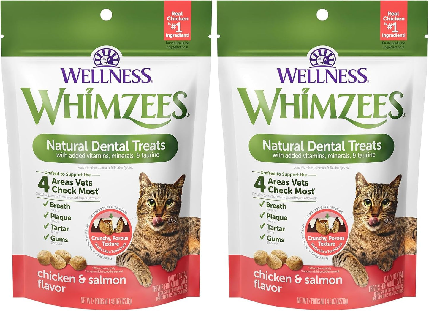 Wellness WHIMZEES Cat Dental Treats, Freshens Breath, Chicken Flavor, 4.5 oz Bag - Image 12