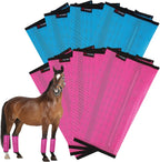 Horse Fly Boots, Breathable Mesh Protection Set of 4, Comfortable Horse Leggings, Breathable Mesh Design, Equine Supplies for Reduce Stomping, Hoof Damage & Leg Fatigue (Purple, Large) - Image 9