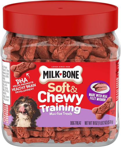 Milk-Bone Soft & Chewy Dog Treats, Made with Real Beef & Filet Mignon, 25 Ounce Canister - Image 13