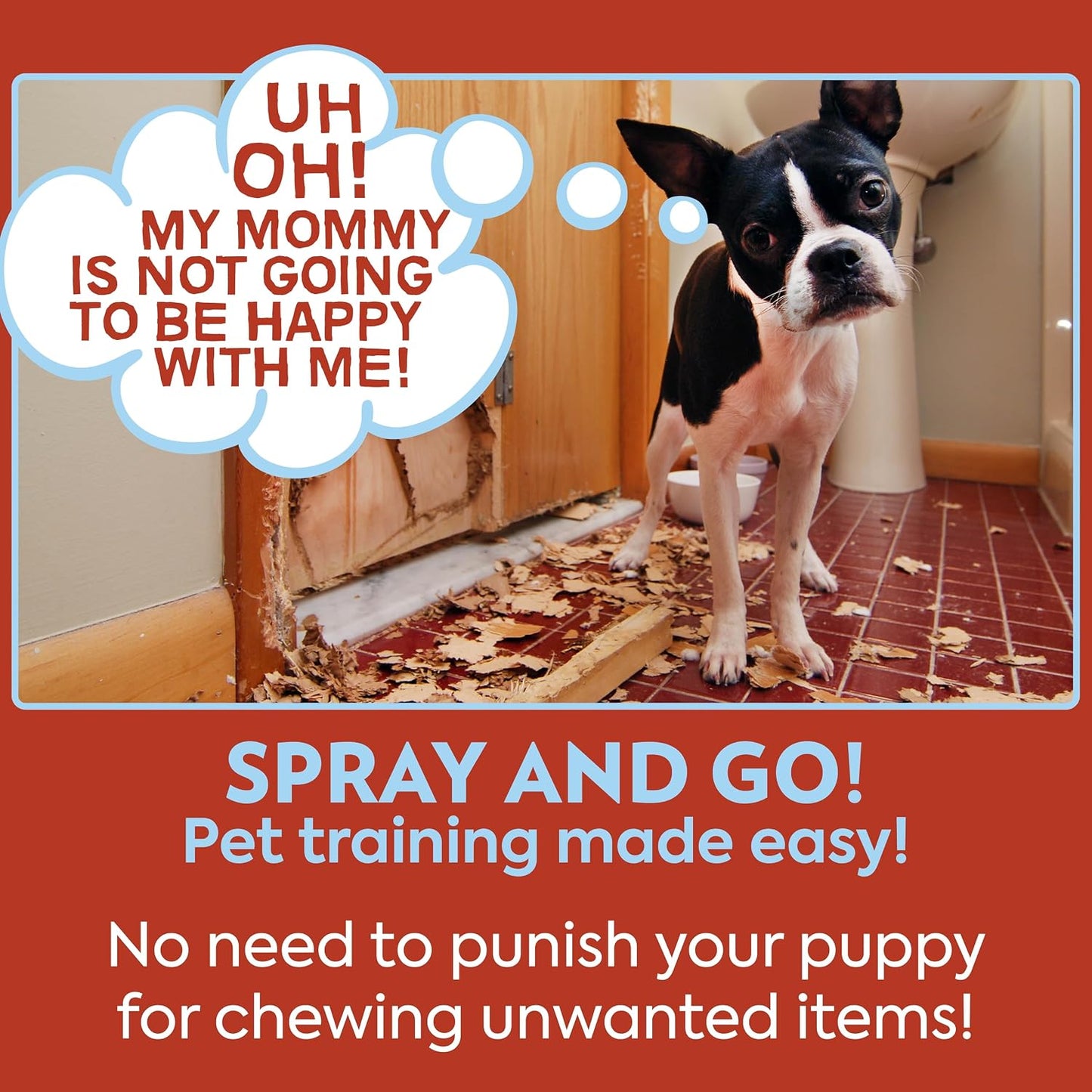 Out! PetCare bitter cherry spray for puppy training essentials