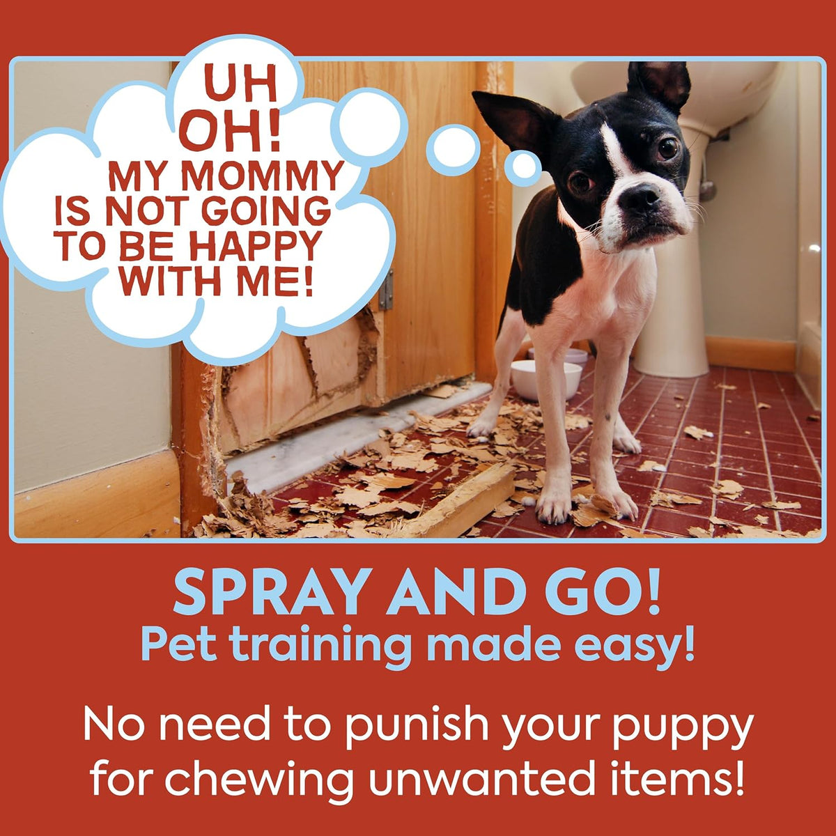 Out! PetCare bitter cherry spray for puppy training essentials