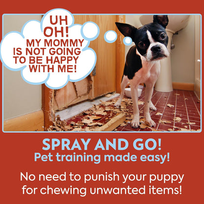 Out! PetCare bitter cherry spray for puppy training essentials