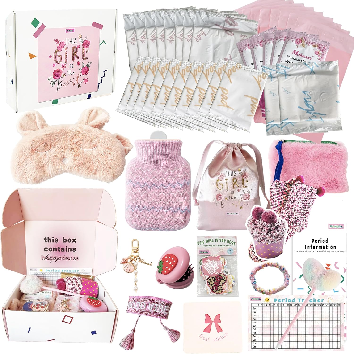 MultipieYo First Period Kit front view showing the 50 piece starter set contents.