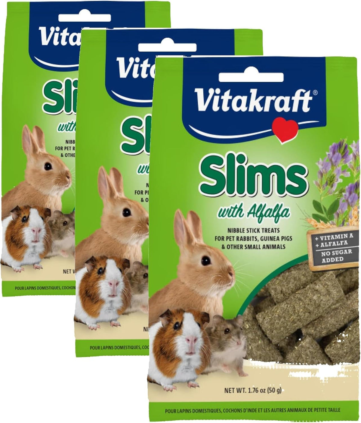 Vitakraft Slims Carrot Small Animal Treats - Light, Healthy Food Bites - Crispy Carrot Treats for Rabbits, Guinea Pigs, Hamsters & Chinchillas (10oz) - Image 11